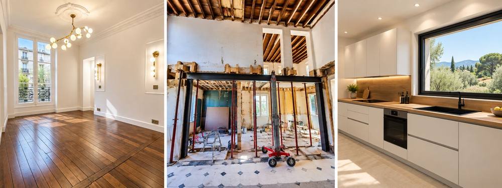 Aménagement intérieur : cuisine avant et après rénovation